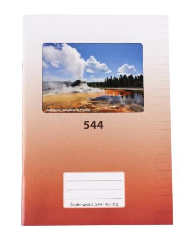 Sešit školní 544 bezdřevý linka