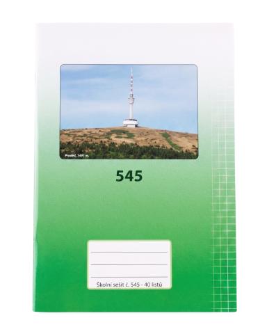 Sešit školní 545 bezdřevý čtvereček