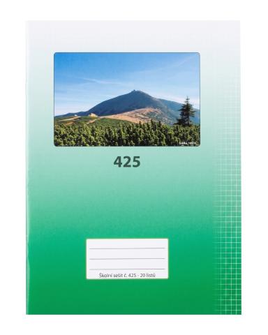 Sešit školní 425 bezdřevý čtvereček