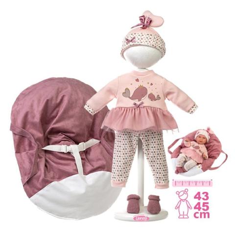 Obleček pro panenku NEW BORN holka 40-42cm