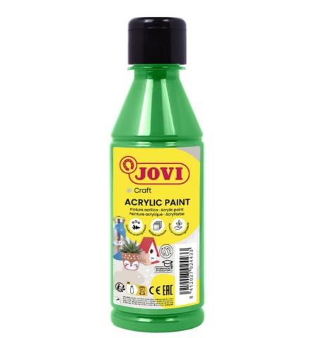 Barvy akrylové JOVI 250ml sv. zelená - 68017 Barvy akrylové JOVI 250ml sv. zelená - 68017