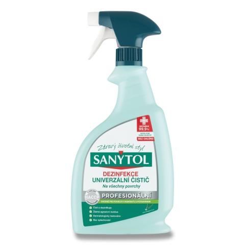 Sanytol Professional dezinfekce univerzální rozprašovač 750ml Sanytol Professional dezinfekce univerzální rozprašovač 750ml