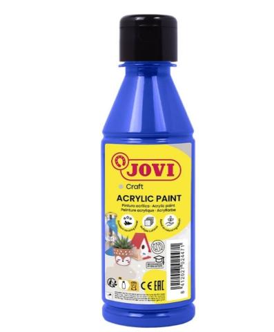 Barvy akrylové JOVI 250ml tm. modrá - 68024