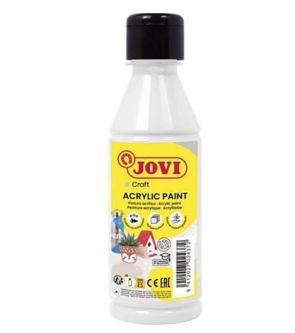 Barvy akrylové JOVI 250ml bílá - 68001 Barvy akrylové JOVI 250ml bílá - 68001