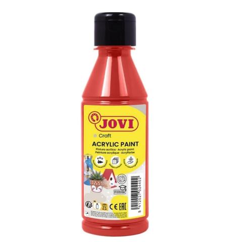 Barvy akrylové JOVI 250ml červená - 68007 Barvy akrylové JOVI 250ml červená - 68007