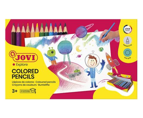 Pastelky JOVI dřevěné, tuha 7,5mm, balení 144ks - 739 Pastelky JOVI dřevěné, tuha 7,5mm, balení 144ks - 739