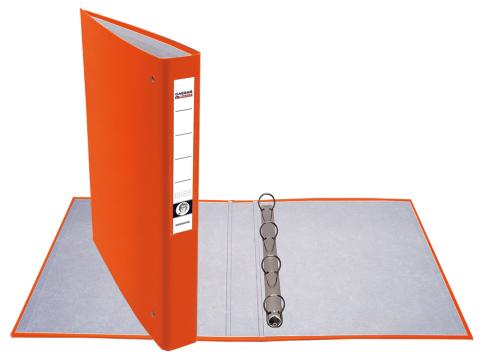 Pořadač A4/4 kroužky 4cm PP oranžový Pořadač A4/4 kroužky 4cm PP oranžový