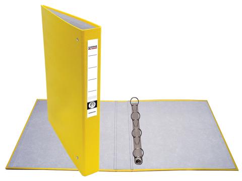 Pořadač A4/4 kroužky 4cm PP žlutý Pořadač A4/4 kroužky 4cm PP žlutý