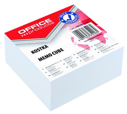 Blok kostka 8,5x8,5x4 lepený bílý Blok kostka 8,5x8,5x4 lepený bílý