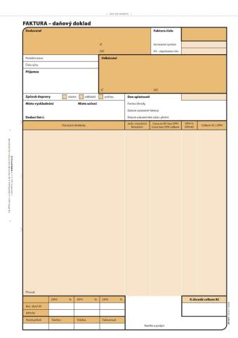 Faktura A4 NCR OPT 1071 - propisující