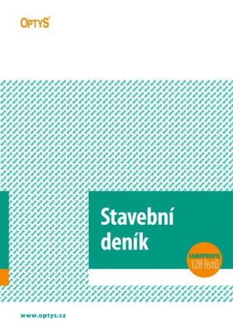 Stavební deník NCR A4 OPT 1278 - propisující
