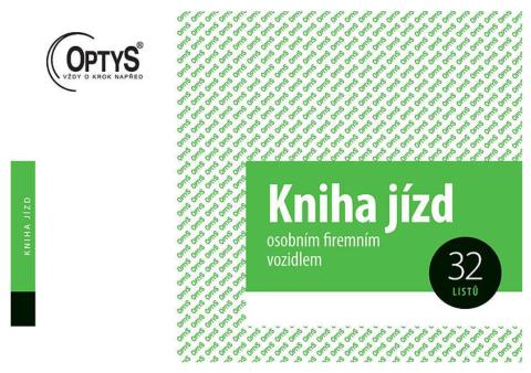 Kniha jízd firemního vozidla A6 OPT 1172 - nepropisující
