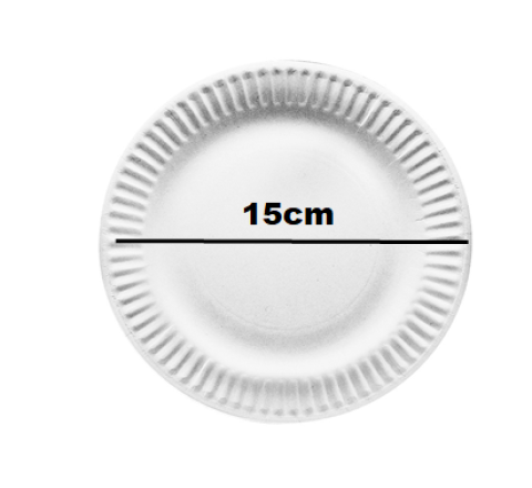 Talíř kulatý 15 cm papírový 100ks