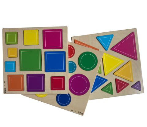 Objevuj tvary - barevné puzzle