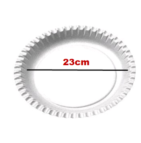 Talíř kulatý 23 cm papírový 10ks