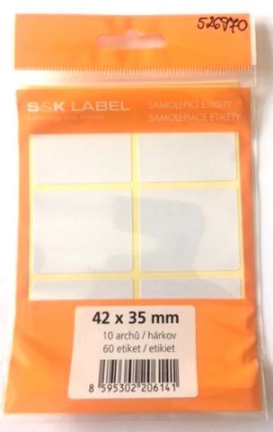 Etikety samolep. 42x35/60 etiket
