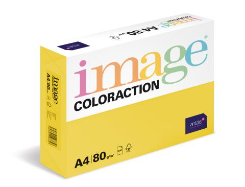 Papír barevný Color A4/80gr Sevilla sytě žlutý IG50