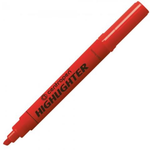 Zvýrazňovač Centropen 8552 červený