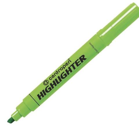 Zvýrazňovač Centropen 8552 zelený