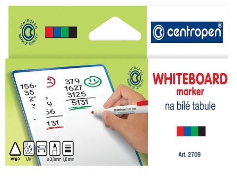 Značkovač Centropen 2709/4ks stíratelný