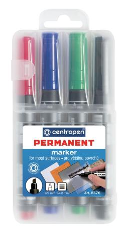 Značkovač Centropen 8576/4ks seřízlý