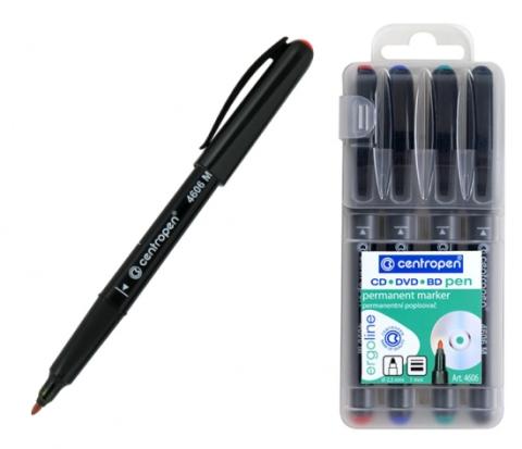 Popisovač Centropen 4606/4ks na CD
