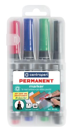 Značkovač Centropen 8510/4ks nevysychací