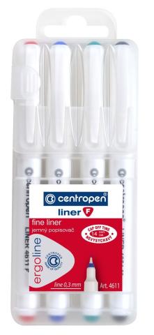 Popisovač Centropen 4611/0,3 4ks