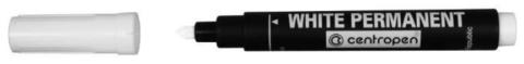 Značkovač Centropen 8586 bílý na všechny povrchy 2,5mm