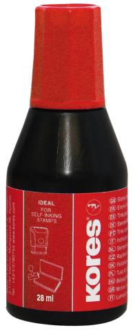 Razítková barva KORES 28ml červená