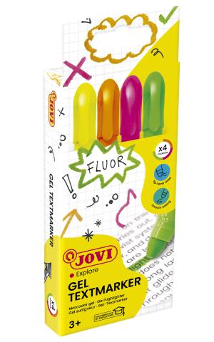 Gelové zvýrazňovače JOVI 4 ks - 1810