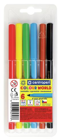 Popisovač Centropen 7550/6ks