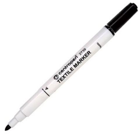 Popisovač Centropen 2739 na textil nevypratelný černý