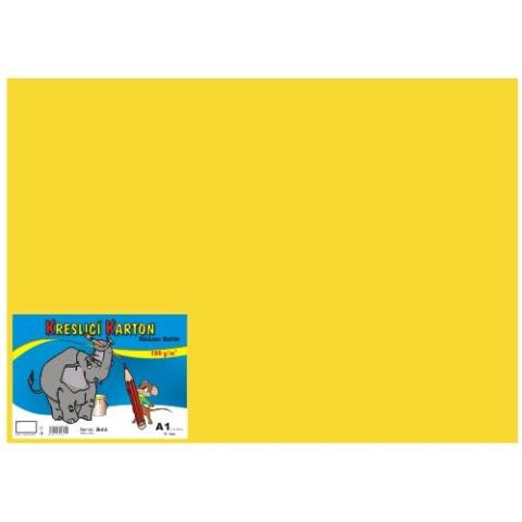 Kreslicí karton A1/180g/10lis žlutá