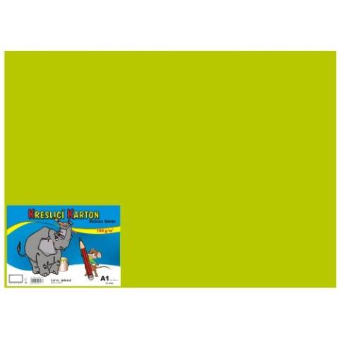 Kreslicí karton A1/180g/10lis světle zelená