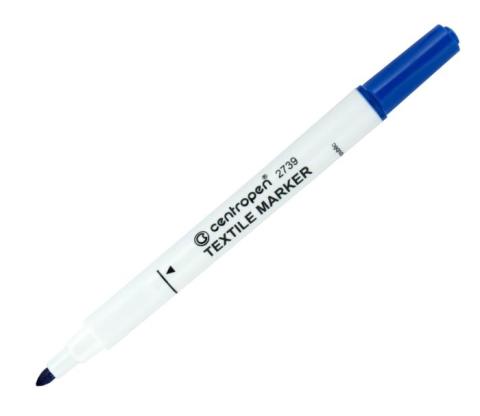 Popisovač Centropen 2739 na textil nevypratelný modrý