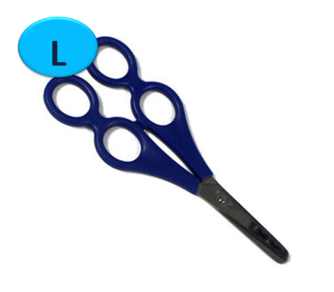 Nůžky dvojité terapeutické pro leváky 17cm