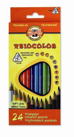 Pastelky 3134 trojhranné Koh-i-noor 24ks
