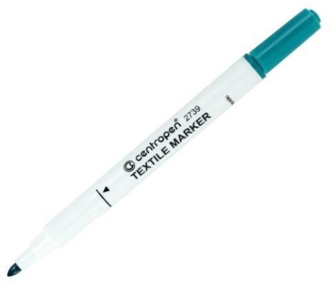 Popisovač Centropen 2739 na textil nevypratelný zelený