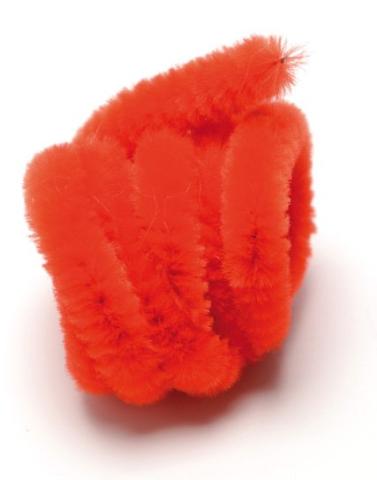 Plyšový drátek 50cm/10ks červený