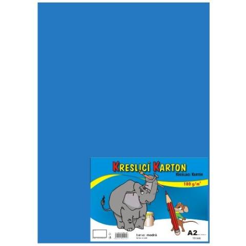 Kreslicí karton A2/180g/10lis světle modrá