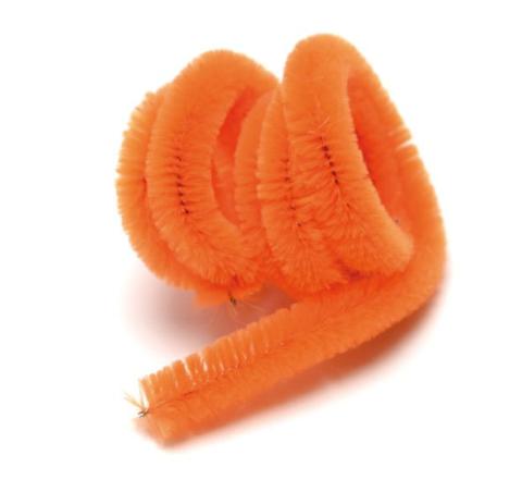 Plyšový drátek 50cm/10ks oranžový