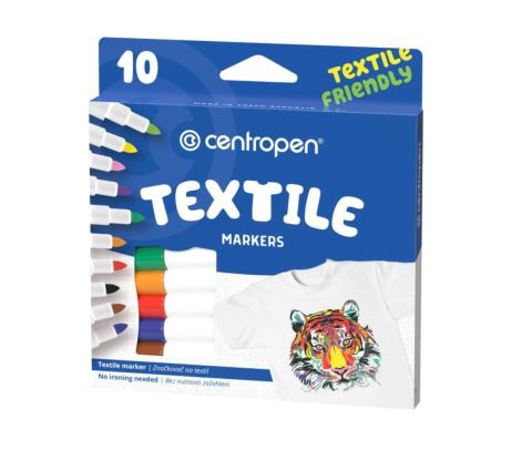 Popisovač Centropen 2739/10ks mix barev na textil nevypratelný