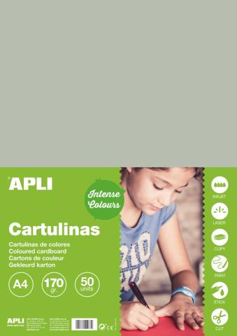 Kreslicí karton APLI  A4/170g/50lis šedá