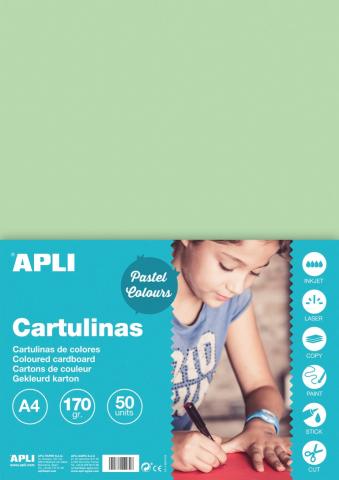 Kreslicí karton APLI  A4/170g/50lis smaragdově zelená