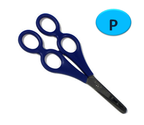 Nůžky dvojité terapeutické pro praváky 17cm