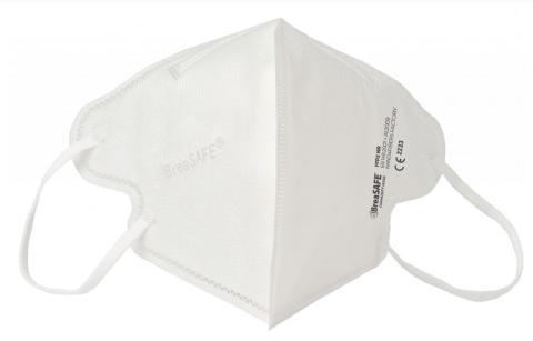 Respirátor FFP2 Premium NANO - česká výroba BreaSAFE bílý, velikost M