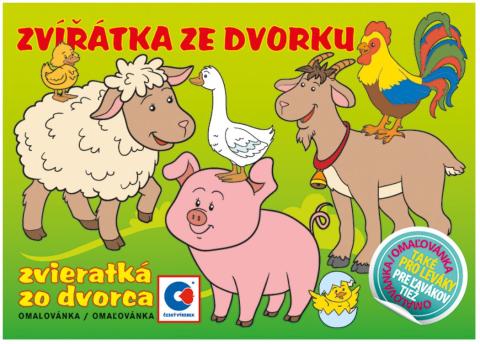 Omalovánky A5 - Zvířátka ze dvorku