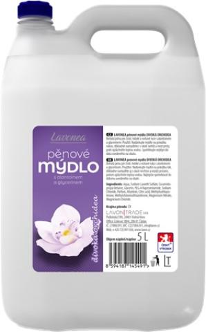 Mýdlo pěnové LAVONEA 5l bílé divoká orchidea Mýdlo pěnové LAVONEA 5l bílé divoká orchidea