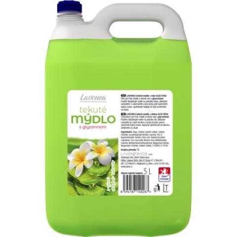 Mýdlo tekuté LAVONEA 5l zelené aloe vera Mýdlo tekuté LAVONEA 5l zelené aloe vera